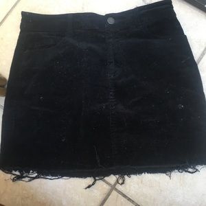 Black corduroy skirt